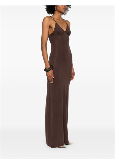 Abito maxi in maglia in marrone Aya muse - donna AYA MUSE | AMSS25115CHCLT